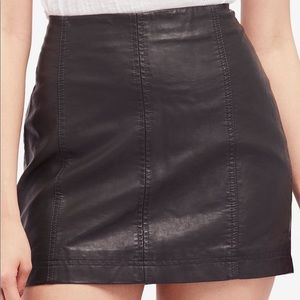 Free people Modern Femme Faux leather mini skirt